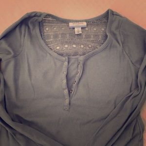 Long sleeved nursing top